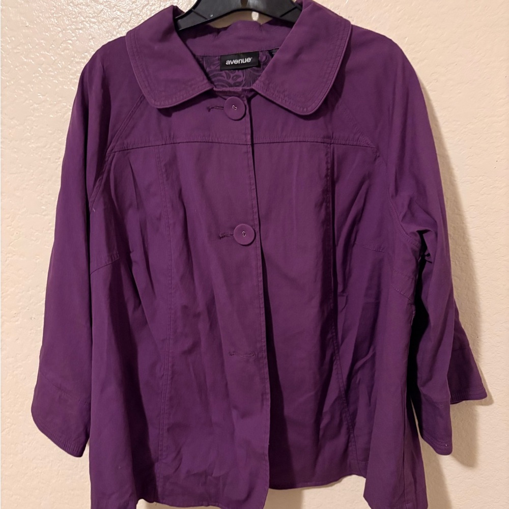 Avenue Women's Rich Purple Jacket /Coat